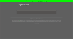 Desktop Screenshot of adjector.com